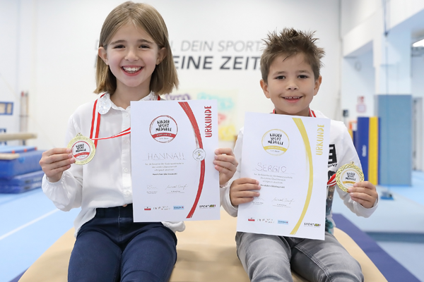 Kindersportmedaille NEU - jetzt auch Schwimmübungen als Video